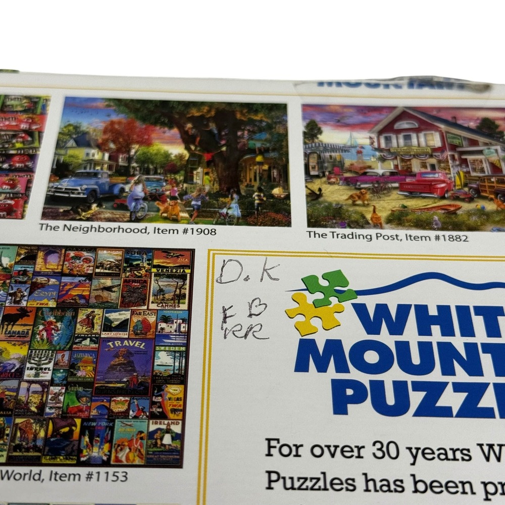 White Mountain Kids Farm Animals 300 Piece Puzzle Adrian Chesterman Complete - Picture 10 of 14
